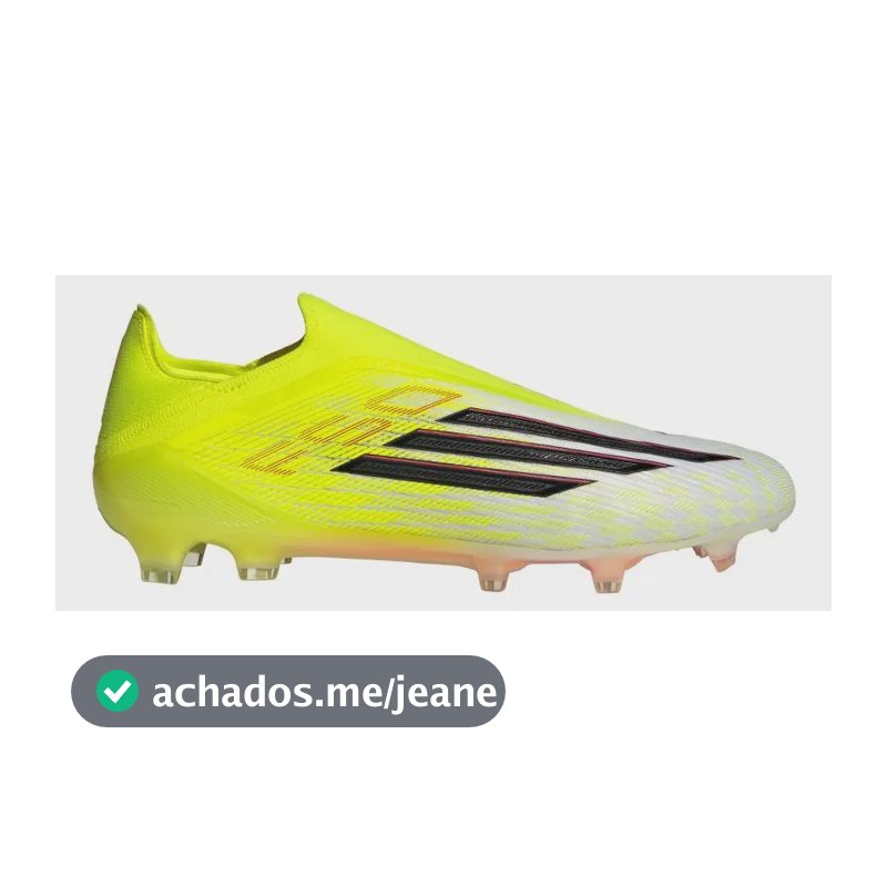 Chuteira Campo Sem Cadarço F50 Elite Infantil adidas Amarelo 38 Br