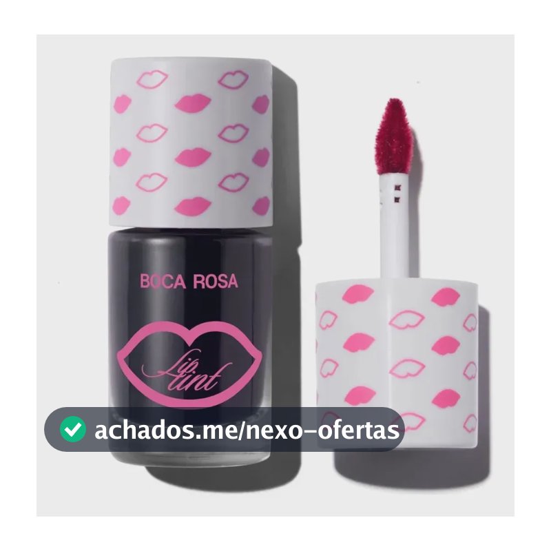 Lip Tint Boca Rosa Batom Blush 10ml Vermelho Paixão