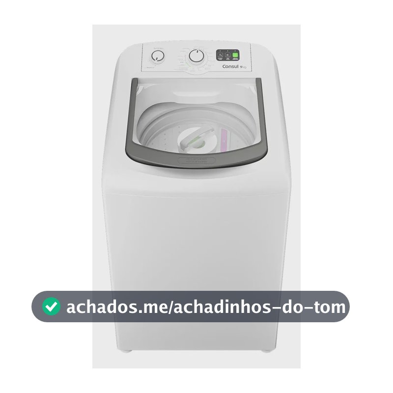 Máquina De Lavar Consul 9kg Branca Com Dosagem Branco