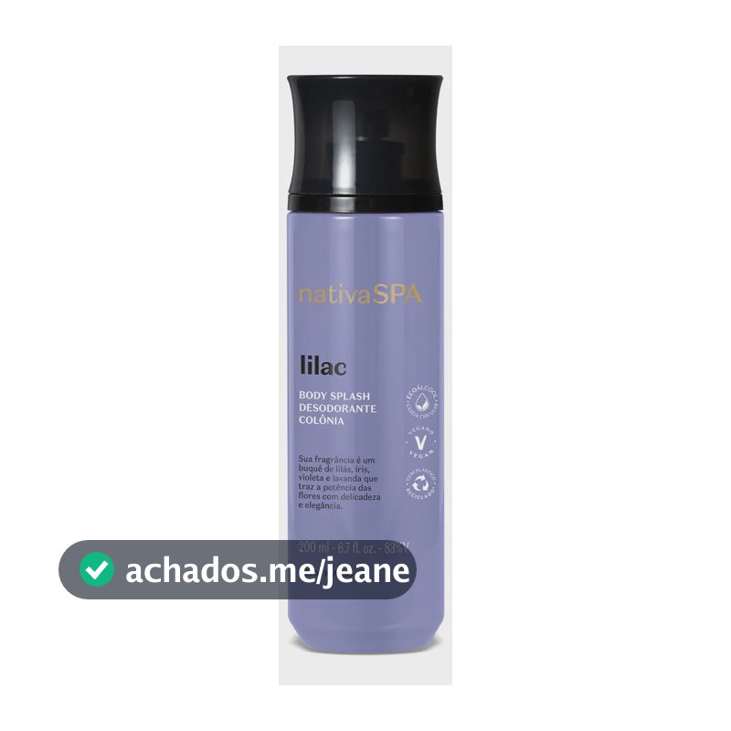 O Boticário Nativa Spa Lilac Body Splash Colônia