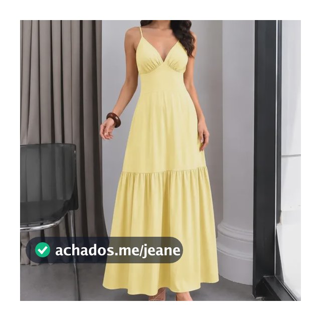 Vestido Feminino Longo Corset Crepe Liso