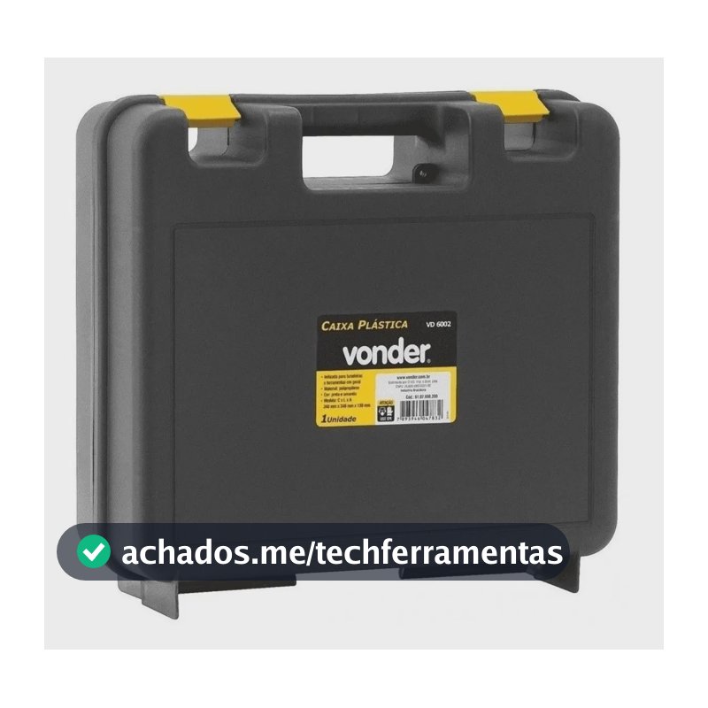 Maleta Para Furadeira / Parafusadeira 14 Pol Vd6002 Vonder