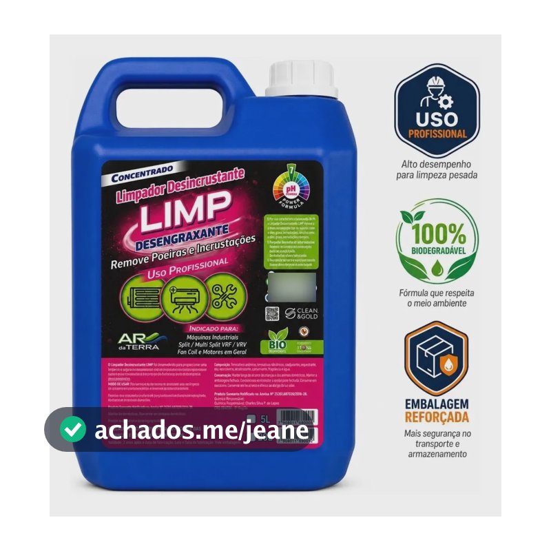Desengraxante Desincrustante 5l Para Ar Condicionado