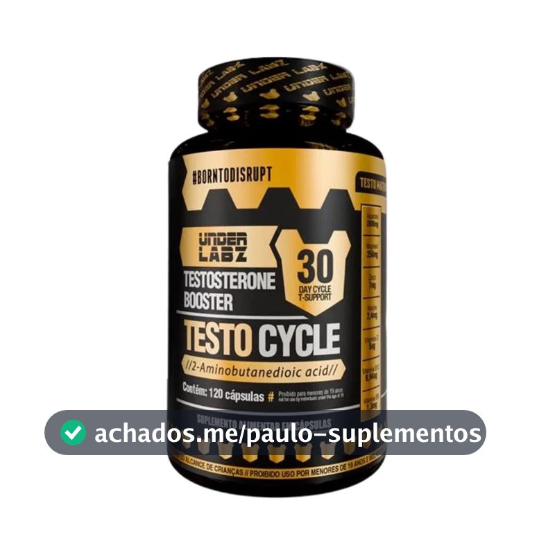 Suplemento Under Labz Suplemento Alimentar Testo Cycle en cápsula sabor sem sabor de 120 un