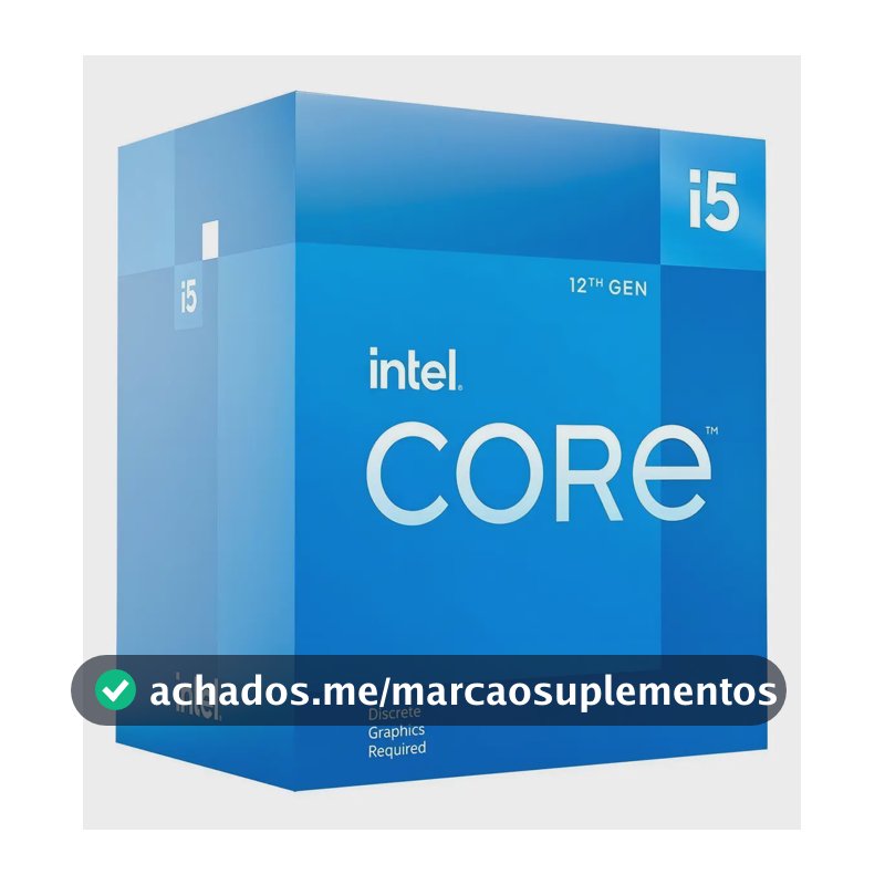 Processador Intel Core I5-12400F 2.50GHZ 18MB DDR4/5 FCLGA1700 BX8071512400F