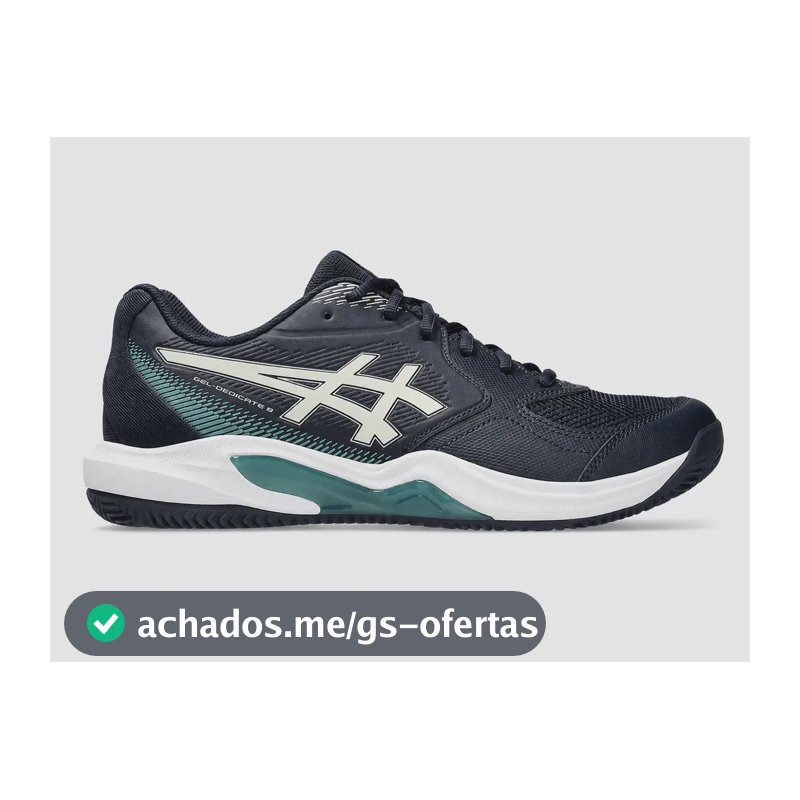 Tênis Asics Gel Dedicate 9 Clay - Midnight/oatmeal Marinho 42 Br