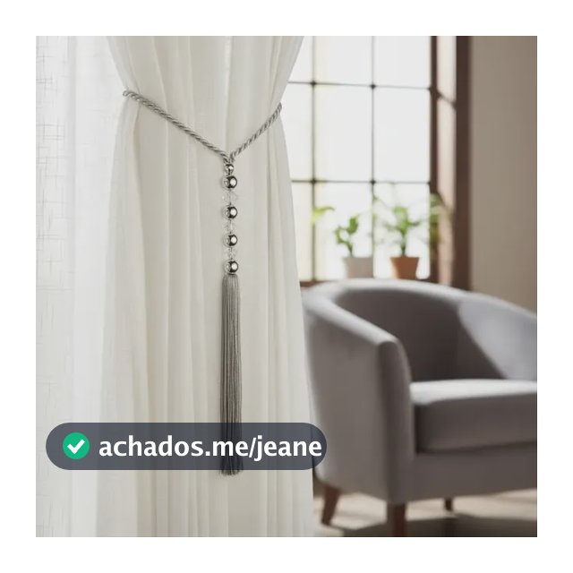 Kit 2 Abraçadeira Prendedor De Cortina Magnético Presilha