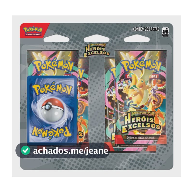 Jogo De Cartas Pokémon Tcg Blister Quádruplo Komala Do Lauro Me02.5 Heróis Excelsos Komala Me02.5 Português