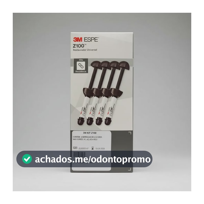 Kit Resina Composta 3m Z100 4 Seringas 4g Cores Variadas