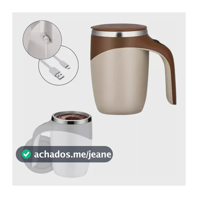 Copo E Caneca De Mistura Automáticos De Aço Inoxidável Recar Cor Marrom-claro