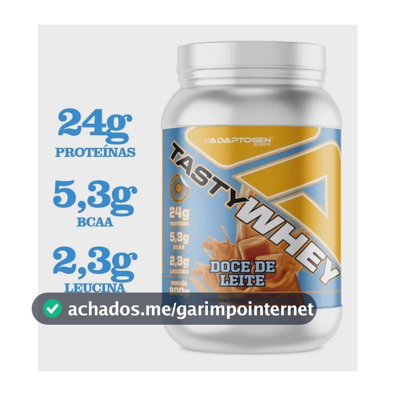 Proteína Adaptogen Science Tasty Whey Gourmet em pó sabor Doce de leite x 900g
