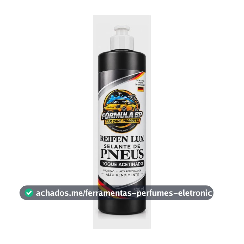 Pretinho Para Pneus E Restaurador Plásticos Reifen Lux 500ml Preto