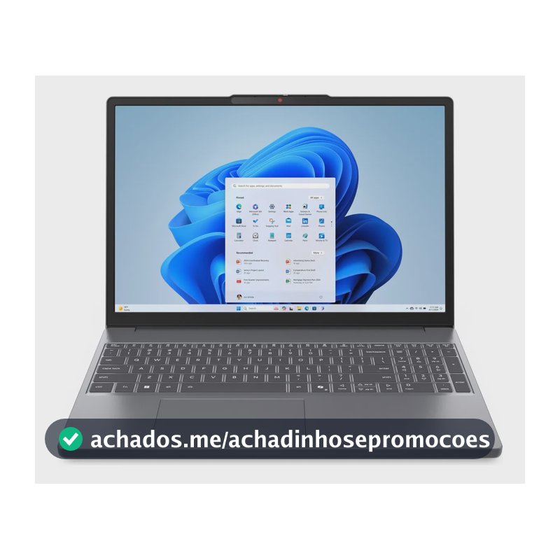 Notebook Lenovo IdeaPad Slim 3 15IRH10 Intel Core i5-13420H 8GB 512GB SSD Windows 11 15.3" - 83NS0002BR Luna Grey