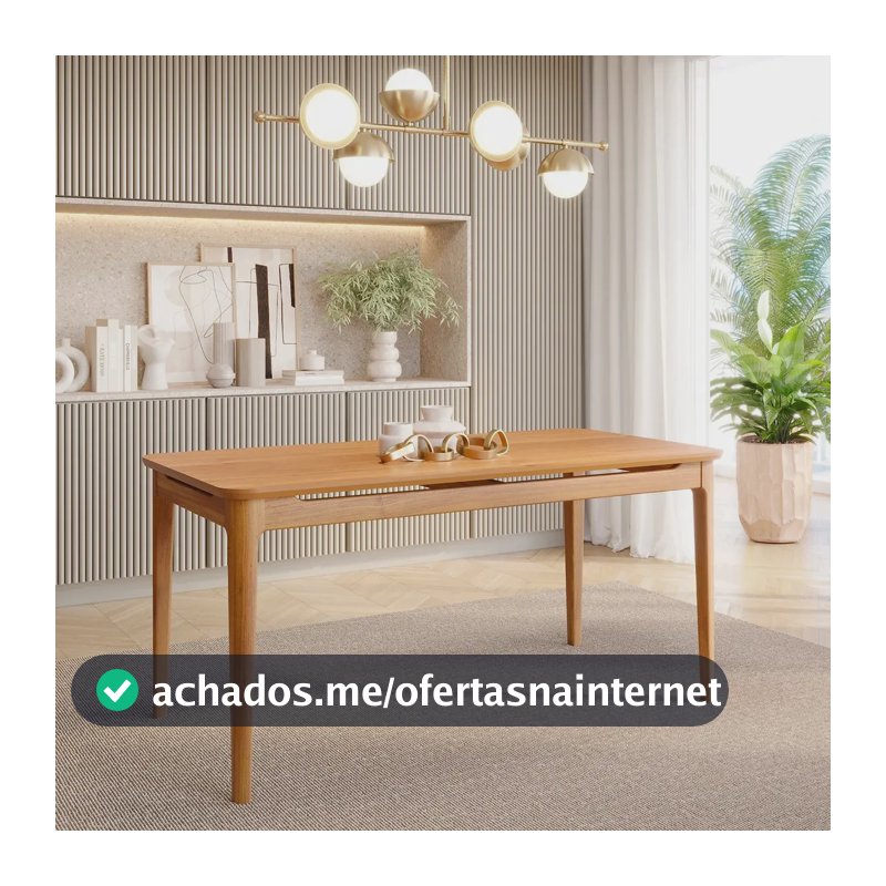 Mesa De Jantar 6 Lugares 160cm Miriti Cabecasa