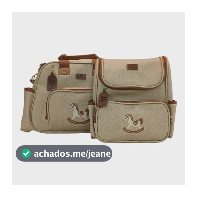 Kit Maternidade Bolsa E Mochila Cavalinho - A&c