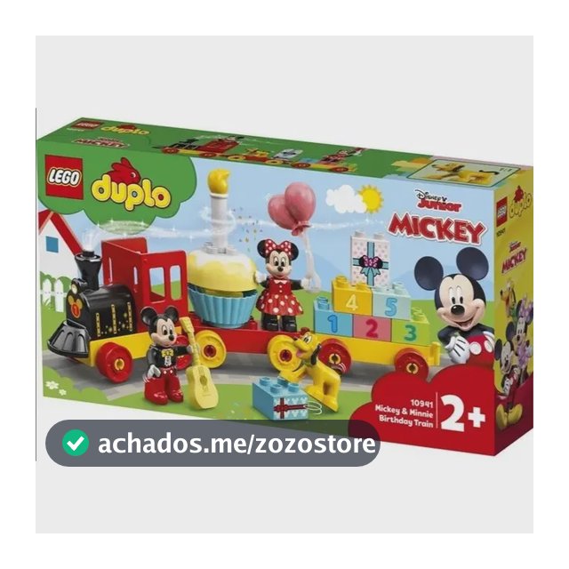 Lego Duplo 10941 - Trem de Aniversário de Mickey e Minnie, 22 unidades