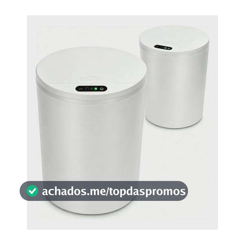 Lixeira Inteligente Automático 16l Para Casas Cozinhas Banho Branco