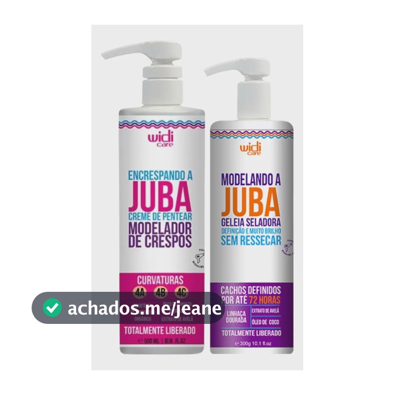 Kit Widi Care Juba Modelador Encrespando + Geleia Seladora