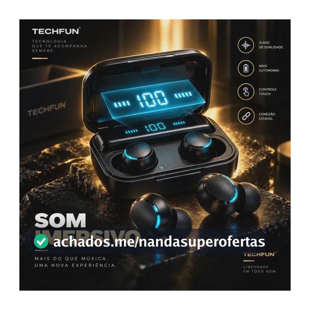 Fone de ouvido sem fio TWS F9-5 BTH-F9-5 preto