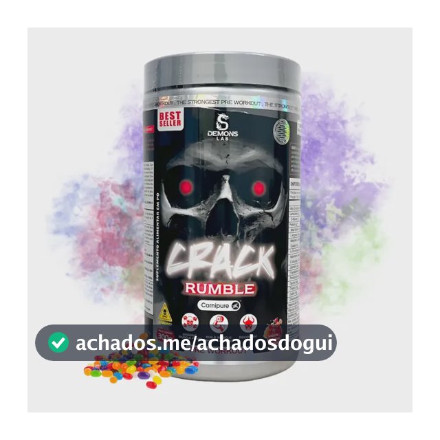 Pré Treino Crack 300g - Demons Lab Sabor Yellow Madness Yellow Madness