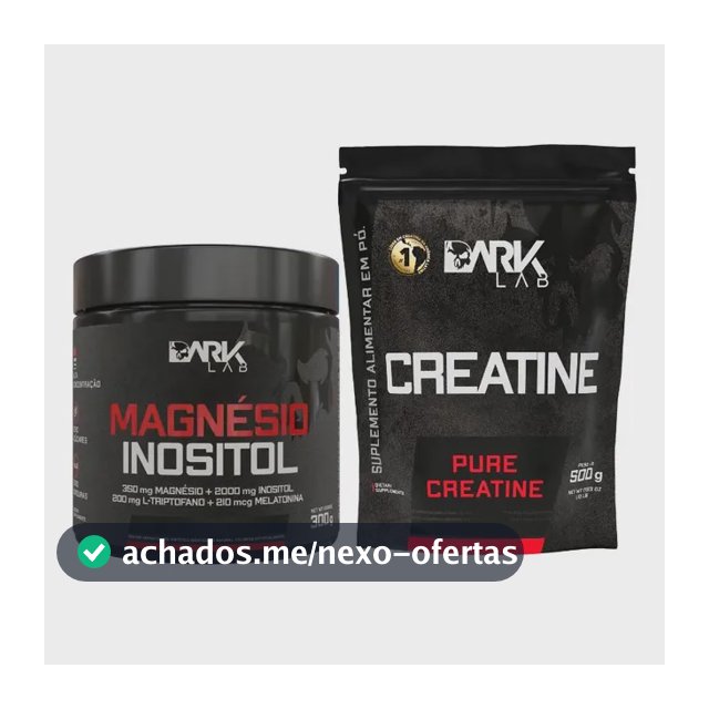 Magnésio Taurina Maracujá + Creatina Pura 500g Dark Lab