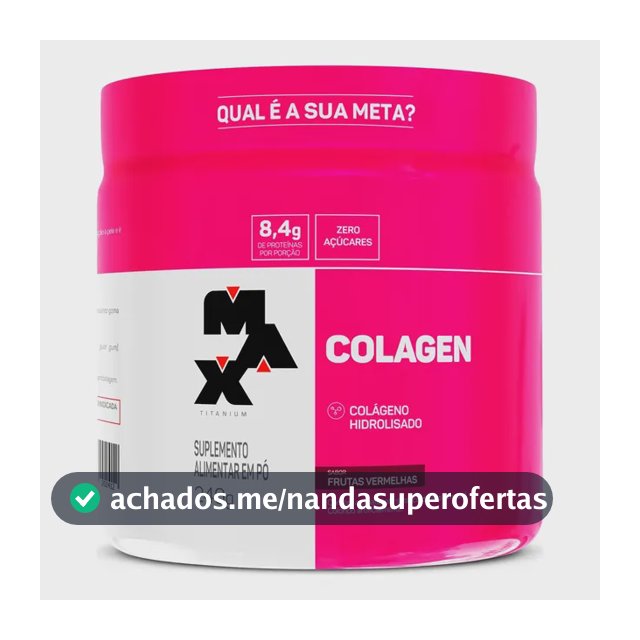 Suplemento Para Academia Collagen Sabor Frutas vermelhas 240g colágeno Max Titanium