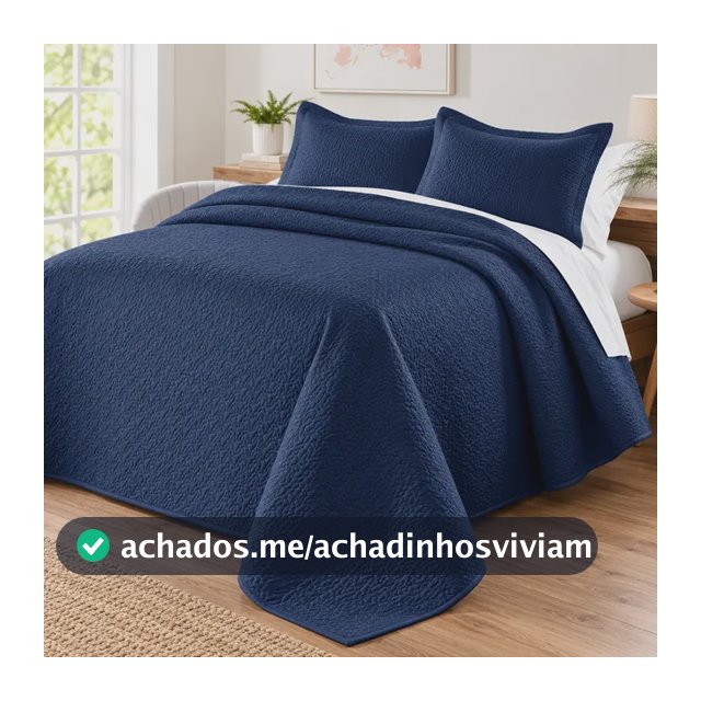 Colcha/cobre Leito Dupla Face Matelado Casal 3 Peças