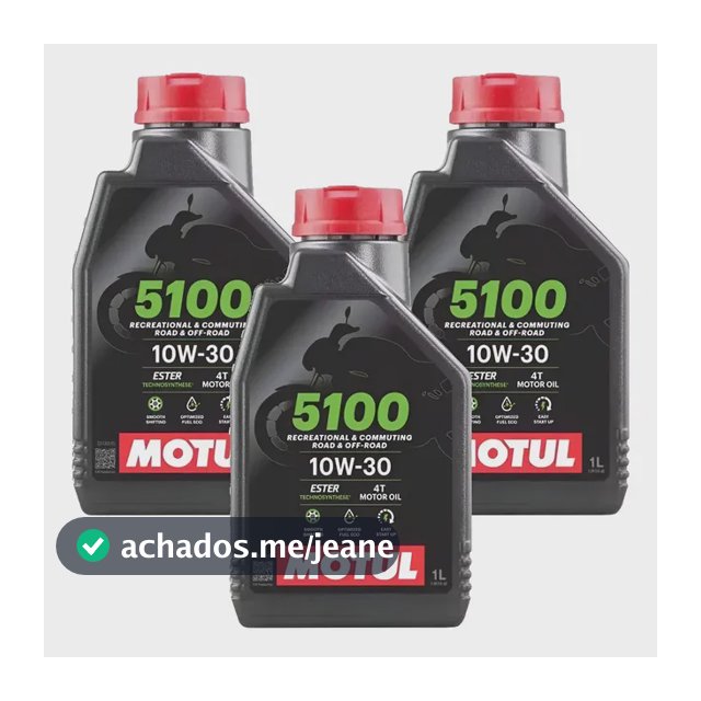 Kit Óleo Motul 5100 10w30 4t 3 Litros Motul