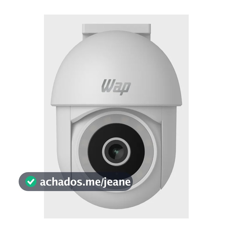 WAP Câmera de Segurança LENS 300, 360 Graus, Áudio Bidirecional com Cancelamento de Eco e À Prova DÁgua, 5W 5V