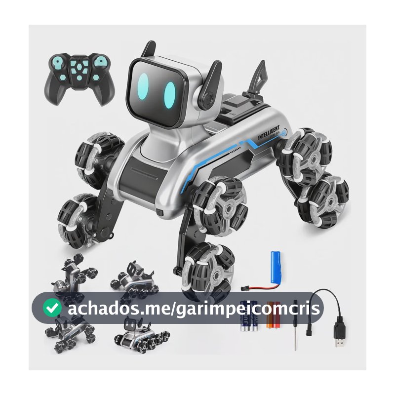 Cachorro Robô Inteligente Brinquedo Infantil Interativo Cachorro Robô