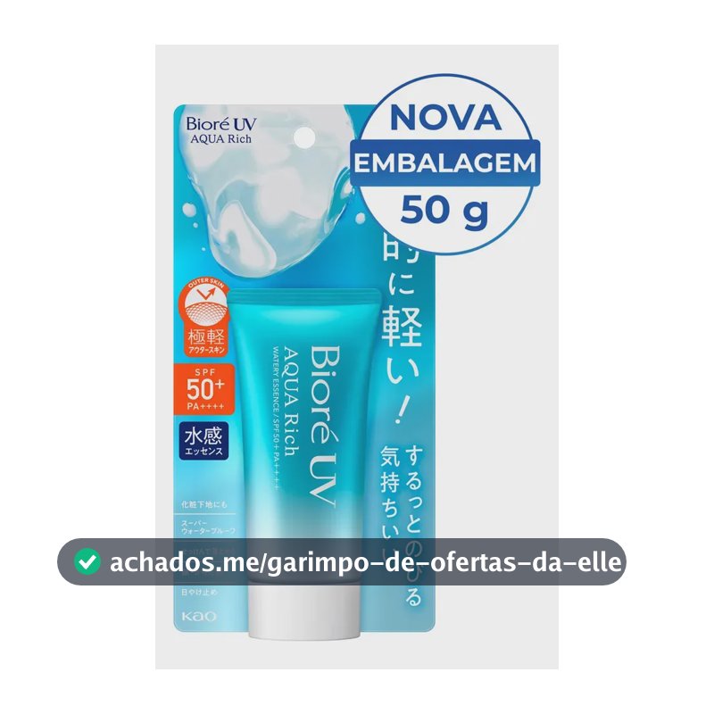 Bioré Protetor Solar Aqua Rich Watery Essence Fps 50 50 g