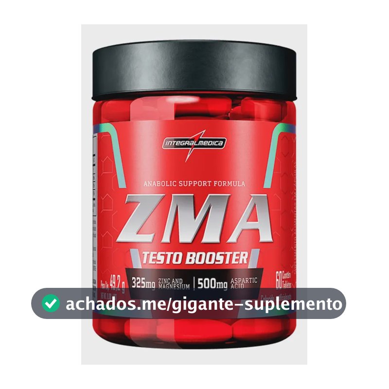 Multivitamínico ZMA 60 cápsulas - Zinco, Magnésio e Vitamina B6 - Equilíbrio e Imunidade - Integralmedica