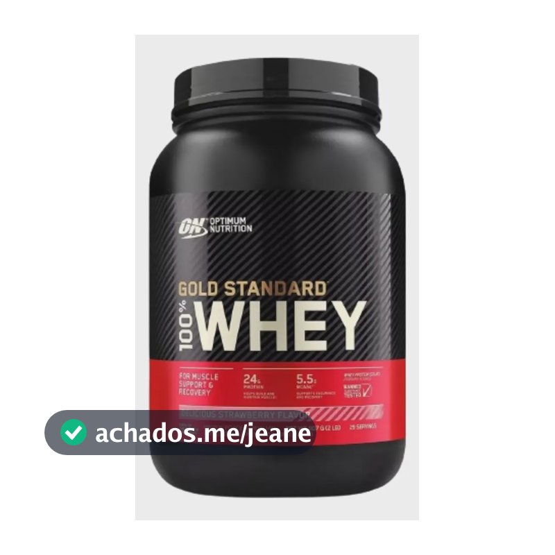 Gold Standard 100% Whey Optimum Nutrition Sabor Delicious Strawberry 907g