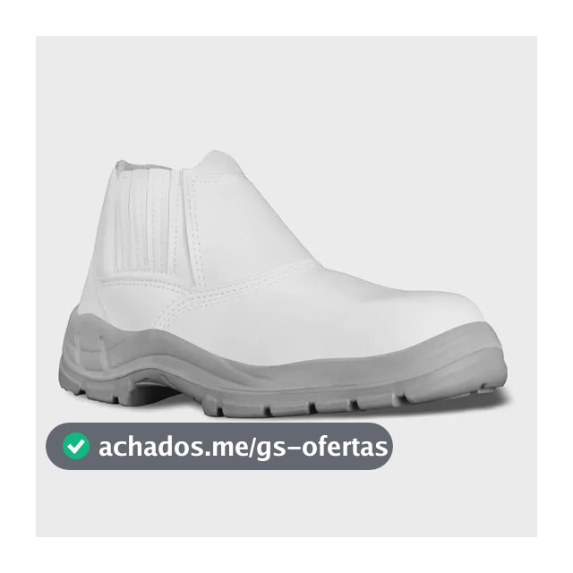 Bota Botina Branca Açougue Bico Pvc Bracol Epi Com Ca