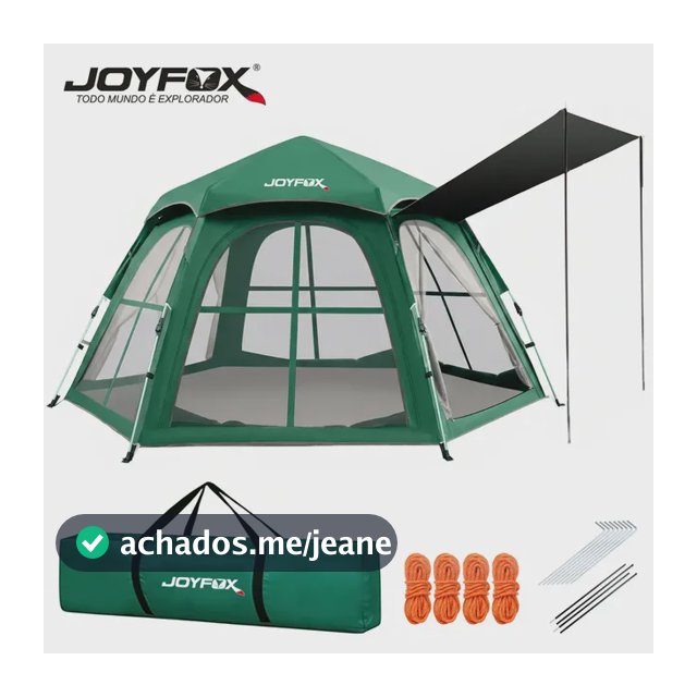 Barraca Iglu Instantânea Joyfox para 5 Pessoas Impermeável com Janelas Amplas