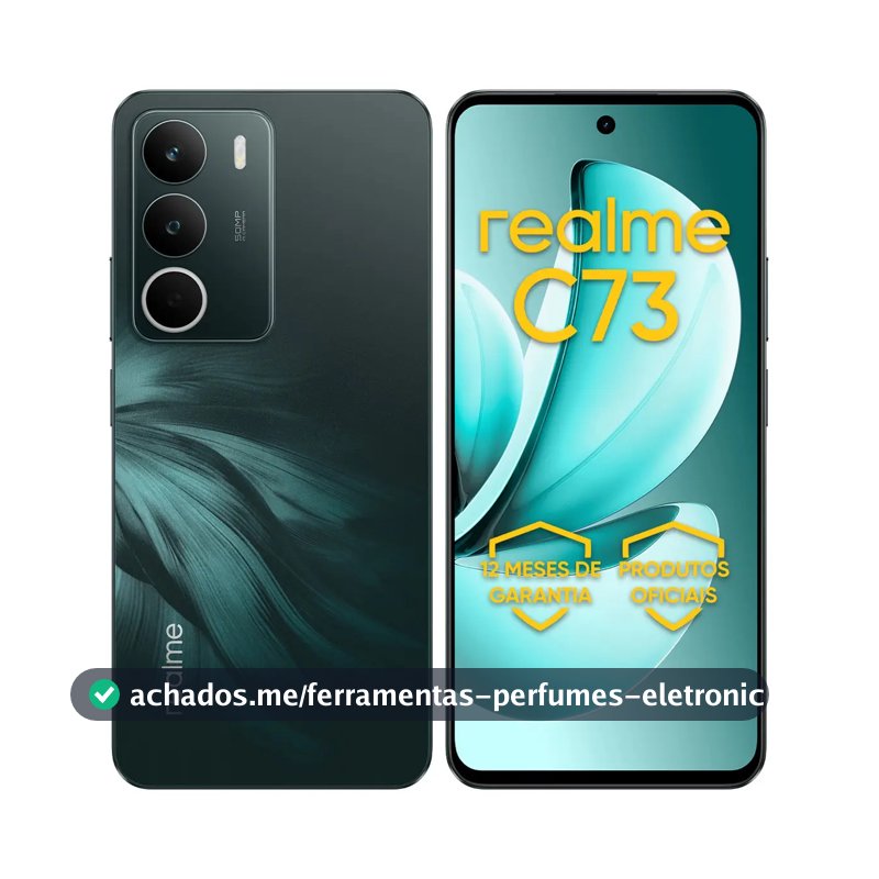 Celular Smartphone Realme C73 256gb 8gb Ram Dual Sim 120hz 6000mAh Verde