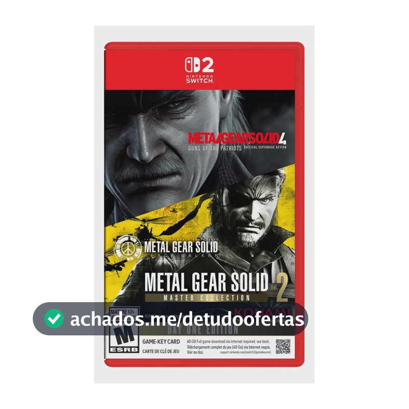 Jogo Metal Gear Solid Master Collection Vol 2 Switch 2