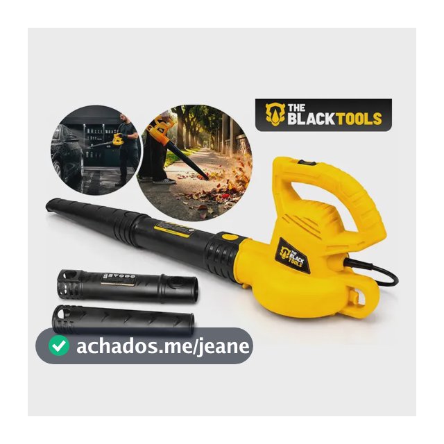 Soprador De Folhas E Resíduos Elétrico 2000w Para Jardim Bsf2000 The Black Tools