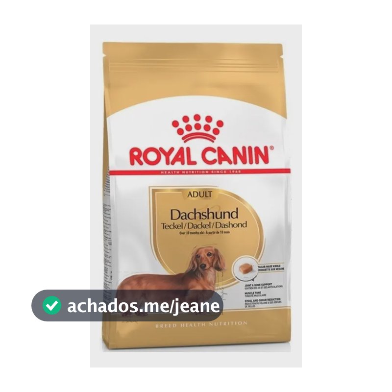 Ração Royal Canin para Cães Adultos da Raça Dachshund - pacote de 7,5kg