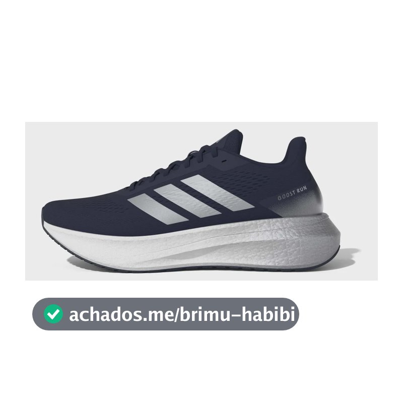 Tênis Masculino Boost Run adidas Azul Liso 42 Br