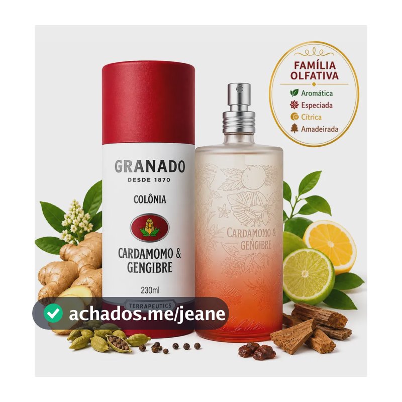 Colônia Granado Cardamomo Gengibre Terrapeutics 230ml
