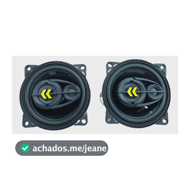 Par Auto Falante Triaxial Bravox 4 Polegadas Revo 4 110wrms Preto