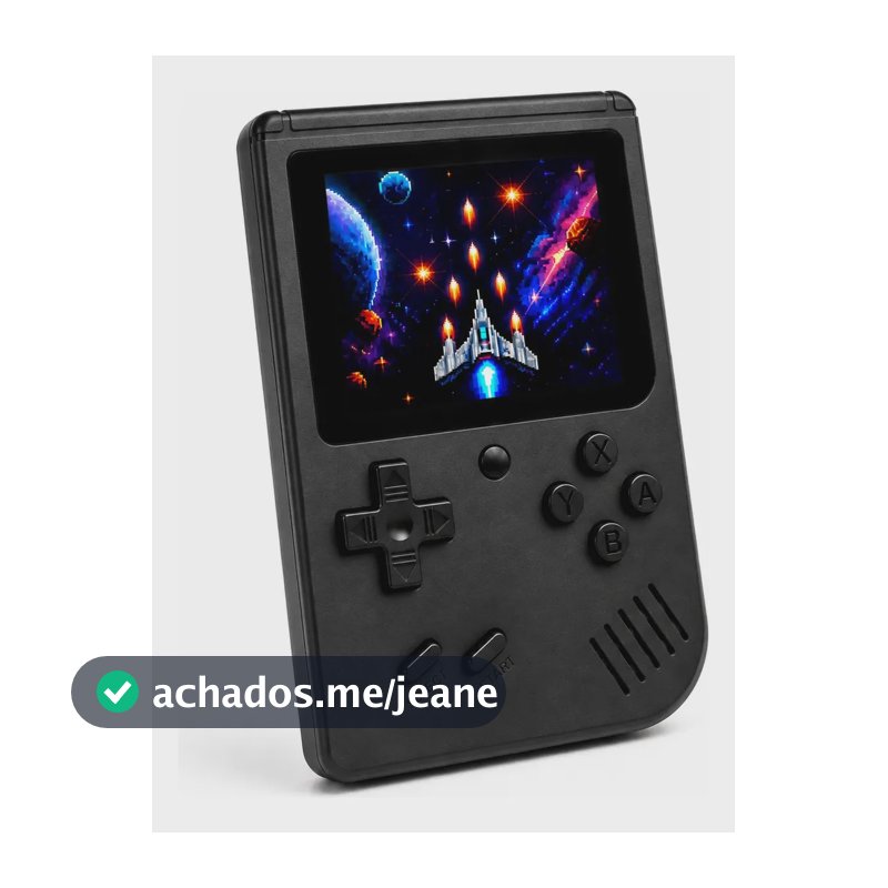 Mini Game Retro Portatil 400 Jogos Classicos Conexao Tv Sup Preto
