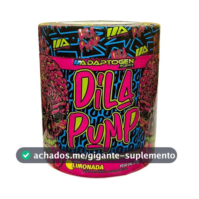 Suplemento em pó Adaptogen Science Intra Treino Beta Alanina Dila Pump sabor Limonada x 318g