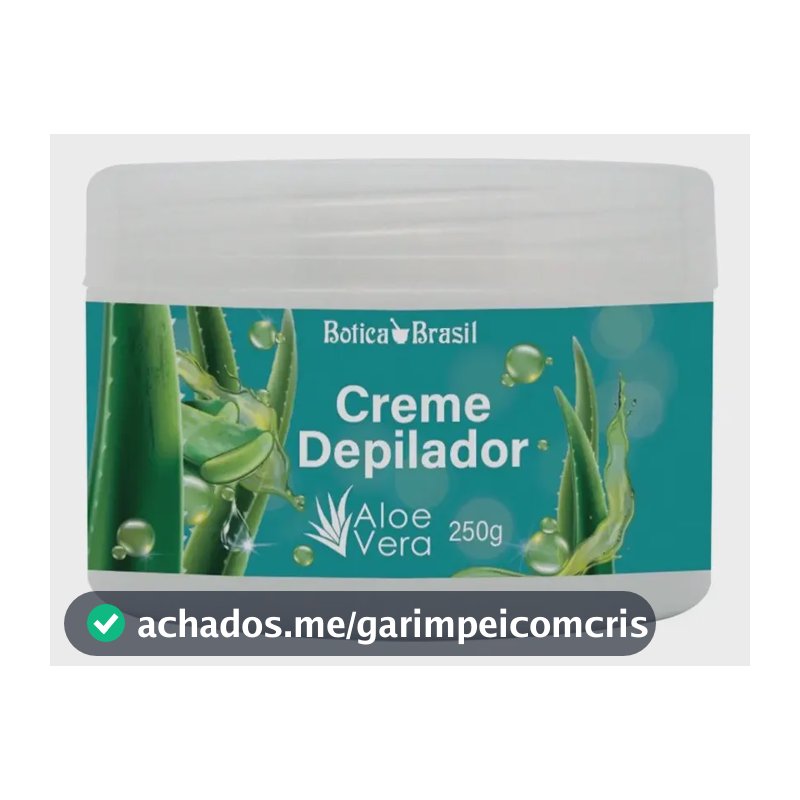 Botica Brasil creme depilatório sem dor 15 minutos corporal 240g