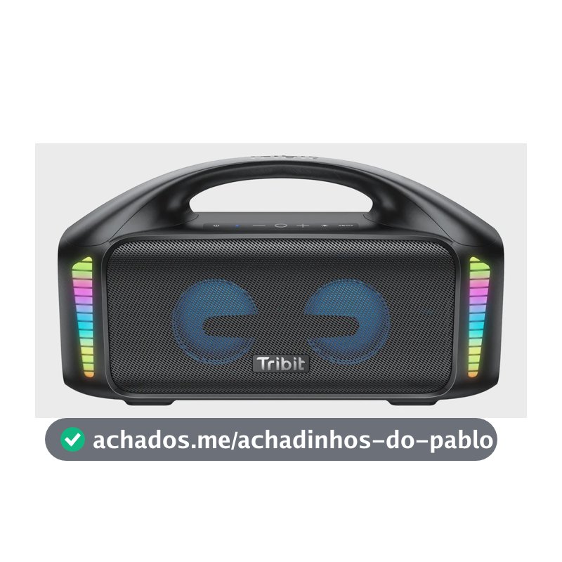 Alto-falante Tribit Stormbox Blast Portátil 90w Cor Preto