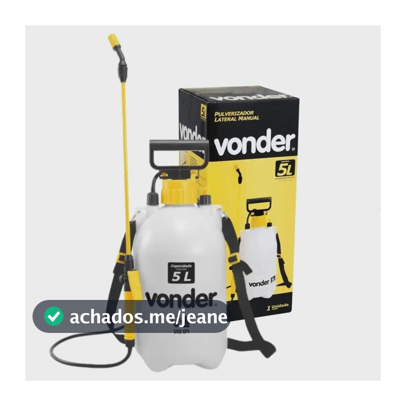 Pulverizador De Veneno E Jardim 5 Litros Vonder Profissional Branco