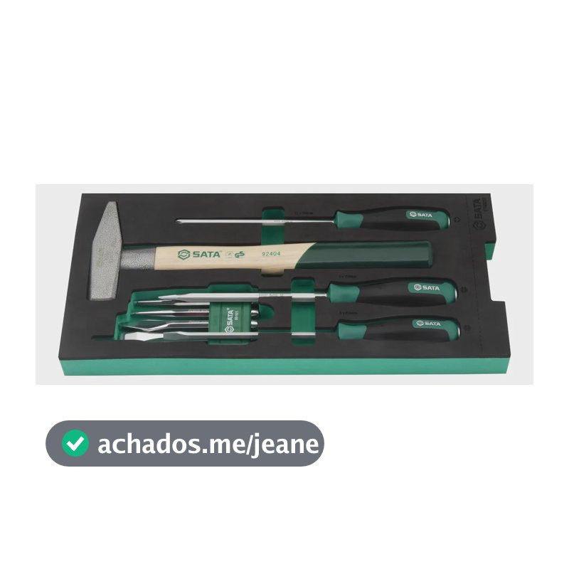 Jogo De Ferramentas Com 9 Peças Em Berço Eva Sata St09923g Brilhante