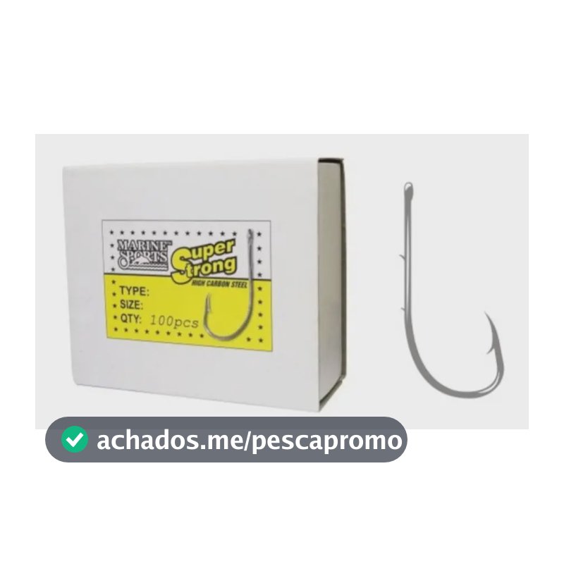 Anzol Marine Sports 4330 N°18 (0,8cm) Mosquitinho 100 Peças