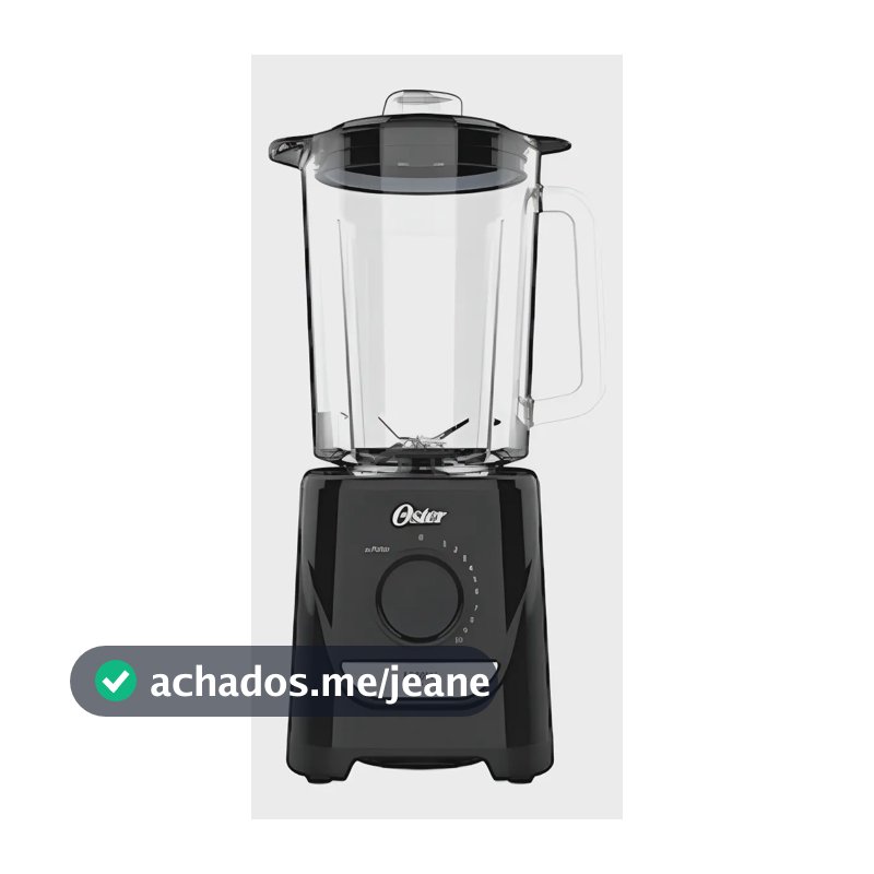 Liquidificador Oster Oliq520 Com Copo De Vidro 1250w Preto 110v